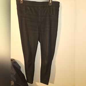 Spanx Womans Black Jeggings Size L